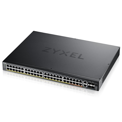 SWITCH 48P GIGABIT POE +2P 10GBE MG POE+4P 10 GIGABIT SFP+ ZYXEL XGS2220-54FP-EU0101F LAYER 3 LITE STACKABLE - RACK FINO:31/03