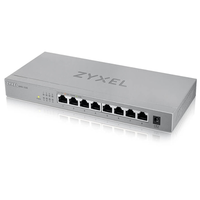 SWITCH 8P MULTIGIGABIT 2.5GB ZYXEL MG-108-ZZ0101FUNMANAGED - METALLO - DESKTOP