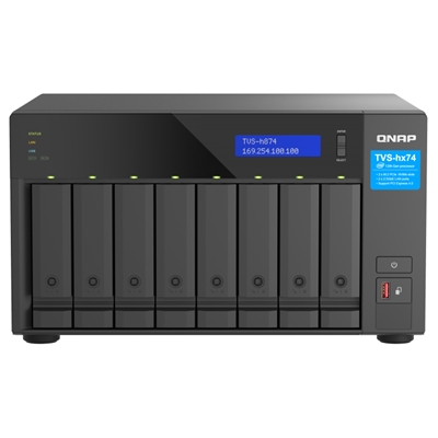 NAS QNAPTVS-H874-I5-32G 8HD 3,5''/2,5''SATA>NO HD<2P 2.5GBE 3P USB3.2-32GB DDR4 SODIMM-CPU 6-CORE I5-12400