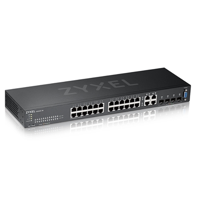 SWITCH 28P LAN GIGABIT ZYXEL GS2220-28-EU0101F 24P GIGABIT POE+4P DUAL PERSONALITY GIGA - SUPP. IPV6