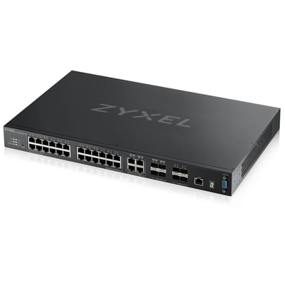 SWITCH 24P LAN GIGABIT + 4P 10G SFP+ ZYXEL XGS4600-32-ZZ0102F MANAGED L3 -RACK FINO:31/03