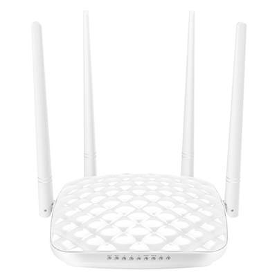 WIRELESS N ROUTER TENDA FH456 300M 3P LAN 10/100M 1P WAN - 4 ANT. FISSE WIFI ON/OFF SWITCH-GARANZIA 3 ANNI