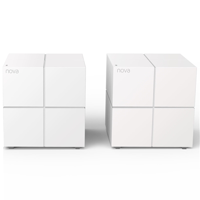 WIRELESS ROUTER AC1200 HOME MESH TENDA NOVA MW6(2 PACK) DUALBAND -2P ETHERNET - COPERT. 400M2