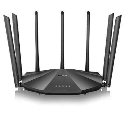 WIRELESS AC2100 ROUTER DUAL BAND TENDA AC23 5GHZX1733BPS/2.4GHZX300MBPS -1P GE WAN+3P GIGABIT-7ANT. 6DBI - GAR.3 ANNI