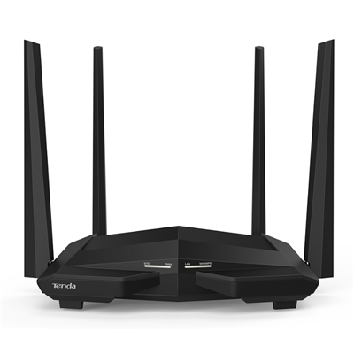 WIRELESS AC1200 ROUTER DUAL BAND TENDA AC10 5GHZX867MBPS/2.4GHZX300MBPS -1P WAN+3P GIGABIT-4ANT. 5DBI - GARANZIA 3 ANNI