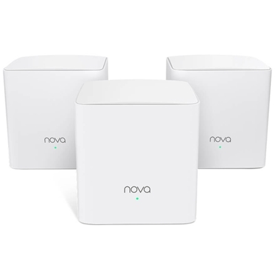 WIRELESS ROUTER AC1200 HOME MESH TENDA NOVA MW5G(3-PACK) DUALBAND -2P ETHERNET - BIANCO