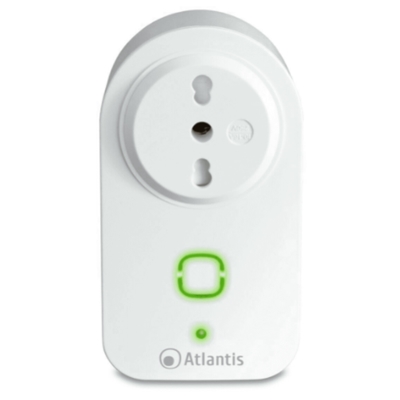 SMART PLUG WI-FI ATLANTIS A17-SS16A - SPINA IT 16A - INCLUDE MIS.POTENZA - COMPATIBILE CON GOOGLE HOME, AMAZON ALEXA