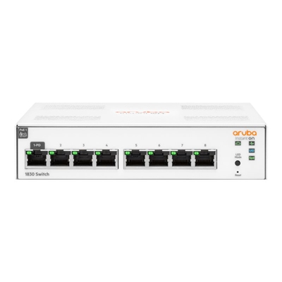 SWITCH ARUBA ISTANT ON JL810A 1830-8G MANAGED 8XRJ45 10/100/1000 GARANZIA A VITA FINO:07/02