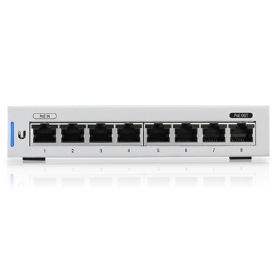 SWITCH 8P LAN GIGABIT UBIQUITI UNIFI US-8 - 1P POE PASSTHROUGH