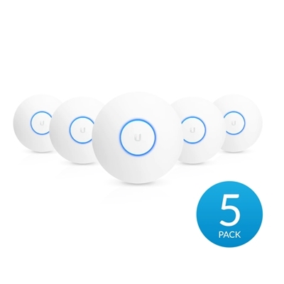 WIRELESS ACCESS POINT UBIQUITI UNIFI UAP-AC-LR-5 DUALBAND 2.4GHZ/450M 5GHZ/867M 802.11/B/G/N (5 PACK)NON INCL. POE