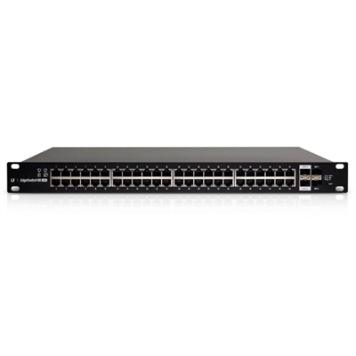 SWITCH 48P LAN UBIQUITI EDGESWITCH ES-48-500W POE+ 2P SFP+ 2P SFP MANAGED