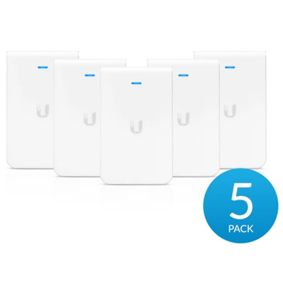 WIRELESS ACCESS POINT IN WALL UBIQUITI UNIFI UAP-AC-IW-5 DB2.4GHZ/300M 5GHZ/867M 802.11A/B/G/N/AC-5 PACK (POE INJ. NON INCLUSO)