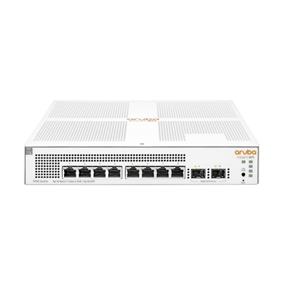 SWITCH ARUBA ISTANT ON JL681A 1930 8G MANAGED 8XRJ45 10/100/1000 POE 124W + 2SFP 1GBE GARANZIA A VITA FINO:07/02