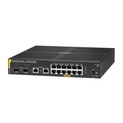 SWITCH HPE JL679A ARUBA 6100 12 PORTE 10/100/1000 POE+ (139W) 2X 1GB/10GB SFP+ 2X 1000BASET CLASS4 GAR A VITA FINO:07/02