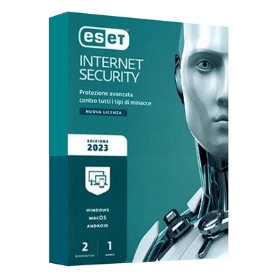 ESET INTERNET SECURITY - 2 UTENTI 140T21Y-N / EIS-N1-A2-BOX