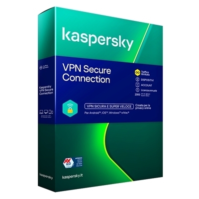 KASPERSKY BOX VPN SECURE CONNECTION -- 3 DISPOSITIVI (KL1987T5CFS-SLIM) FINO:29/03