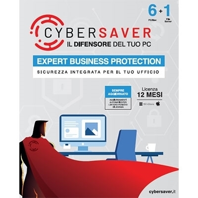 CYBERSAVER BOX - EXPERT PROTECTION - SMALL OFFICE 1X SERVER + 6X CLIENT (CSEP12ISO6B) FINO:31/01