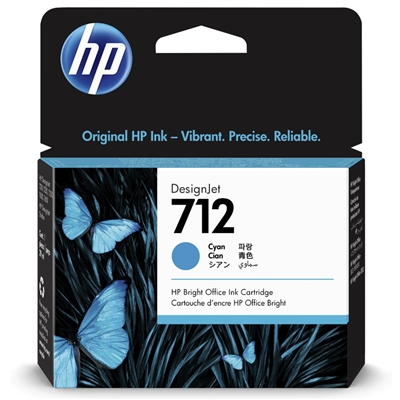 CARTUCCIA HP 712 3ED67A CIANO DESIGNJET 29ML ADATTA A DESIGNJET STUDIO, T210, T230, T250, T630, T650