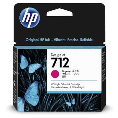 CARTUCCIA HP 712 3ED68A MAGENTA DESIGNJET 29ML ADATTA A DESIGNJET STUDIO, T210, T230, T250, T630, T650