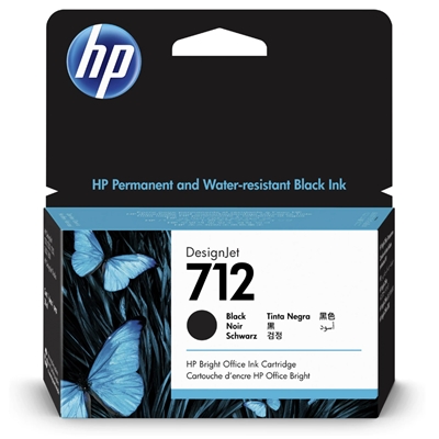 CARTUCCIA HP 712 3ED70A NERO DESIGNJET 38ML ADATTA A DESIGNJET STUDIO, T210, T230, T250, T630, T650