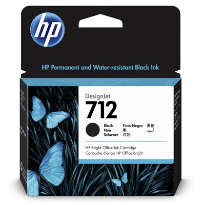 CARTUCCIA HP 712 3ED71A NERO DESIGNJET 80ML ADATTA A DESIGNJET STUDIO, T210, T230, T250, T630, T650