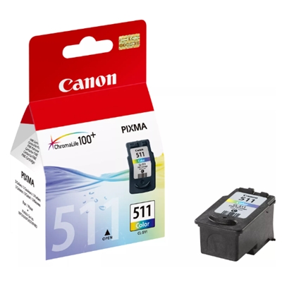 CARTUCCIA CANON CL-511 COLORE 9ML 2972B001/2972B010 X MP240/MP250/MP260/MP270/MP280/MP490/ MP495/MX320/MX330/MX340/MX350/IP2700