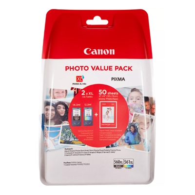 MULTIPACK CANON PG-560XL/CL-561XL PHOTO VALUE 3712C004 X TS5350/TS5351/TS7450