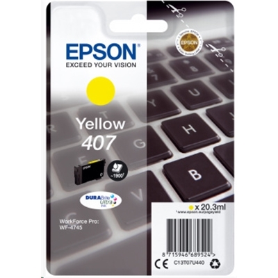 CARTUCCIA EPSON 407 ''TASTIERA'' C13T07U440 GIALLO X WF-4745DTWF 1.900PAG.