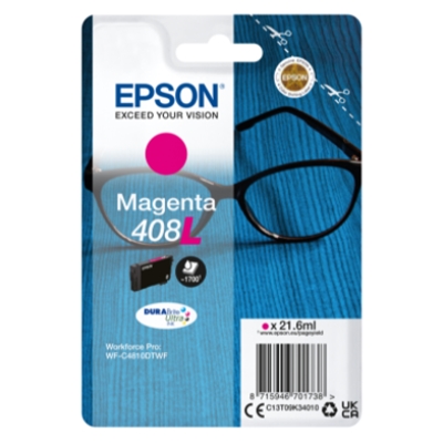 CARTUCCIA EPSON 408L ''OCCHIALI'' C13T09K34010 MAGENTA X WF-4810DTWF 1.700PAG.