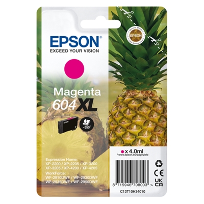 CARTUCCIA EPSON 604XL ''ANANAS'' C13T10H34010 MAGENTA X XP-2200/XP-3200/XP-4200 - WF-2910DWF/WF-2930DWF/WF-2950DWF