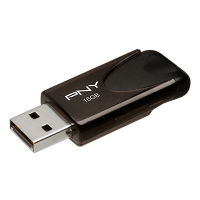 FLASH DRIVE USB 2.0 16GB PNY ATTACHÉ 4 FD16GATT4-EF NERO