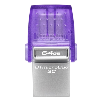 FLASH DRIVE ''MICRODUO'' USB3.1+USB-C 64GB KINGSTON DTDUO3CG3/64GB READ: 200MB/S