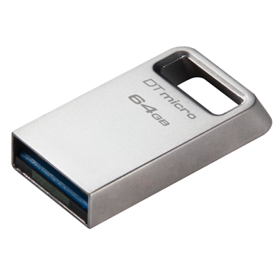 FLASH DRIVE ''MICRO'' USB3.2 64GB KINGSTON DTMC3G2/64GB READ: 200MB/S METAL