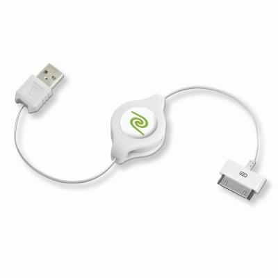 CAVO IPOD E IPHONE USB 2.0 RETRATTILE EUIPODUSBW SYN/CHARGE BIANCO RETRAK 181204000741