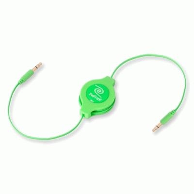 CAVO DA 3,5MM A 3,5MM PER MP3 RETRATTILE EUCABLE35GN VERDE RETRAK 816983011236