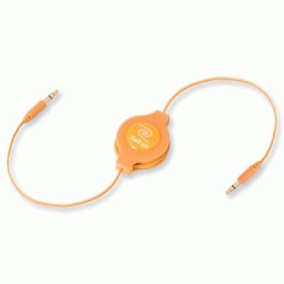 CAVO DA 3,5MM A 3,5MM PER MP3 RETRATTILE EUCABLE35OR ARANCIO RETRAK 816983011267