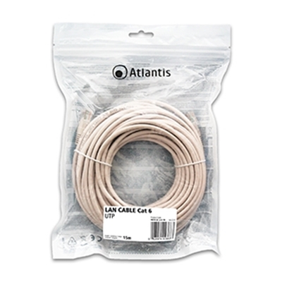 CAVO RETE CAT.6-UTP (CAVO PATCH) ATLANTIS P019-LN_6-U-YA- 15MT - EAN: 8026974023663