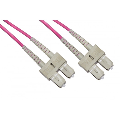 CAVO FIBRA OTTICA LINK LKSCSC4501 SC A SC MULTIMODE DUPLEX OM4 50/125 1MT