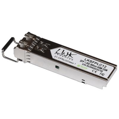 MODULO MINIGBIC (SFP) MULTIMODE LC DUPLEX LINK LKSFPLC12 1000BASE-SX, 850NM 1,25 GBPS 550 MT CON DDM