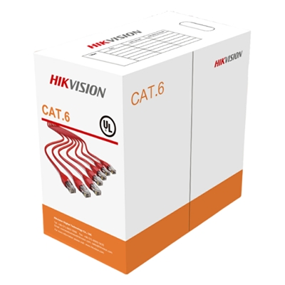 CAVO RETE IN MATASSA 305MT CAT.6 UTP HIKVISION DS-1LN6-UU ARANCIONE - DIAM:0.565MM, SOLID COPPER,CM RAME