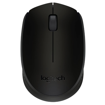 MOUSE LOGITECH OEM B170 WIRELESS OTTICO BLACK USB P/N 910-004798