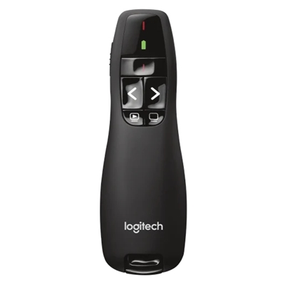 PRESENTER LOGITECH RETAIL R400 WIRELESS LASER BLACK USB P/N 910-001356