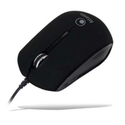 MOUSE X NB USB ATLANTIS P009-KM23-BS OTTICO 3TASTI+SCROLL MINI SIZE NERO EAN 8026974021584 -GARANZIA 2 ANNI-