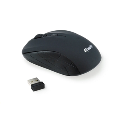 MOUSE X NB CORDLESS USB EQUIP 245108 OTTICO INTERRUTTORE 800/1200/1600DPI- RIC.''NANO SIZE''-1 BATTERIA AAA INCLUSA -NERO