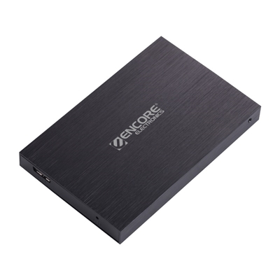 BOX ESTERNO ENCORE ENU3-HD231 PER HARD DISK E SSD SATA 2,5'' IN ALLUMINIO