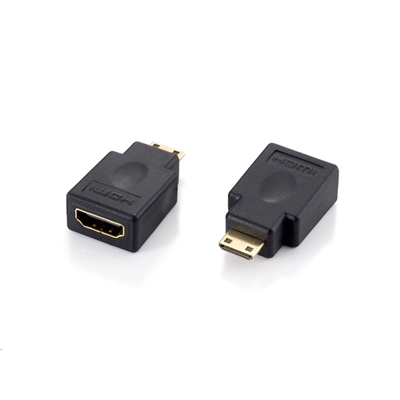 ADATTATORE MINIHDMI EQUIP 118914 DA MINIHDMI (TYPE-C) A HDMI (TYPE A) M/F -NERO - EAN: 4015867176405