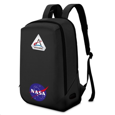 BORSA ZAINO NB 15.6'' ATLANTIS NS-KLB200504-B MOD. NASA- NERO-CAP.25L-1P USB EST.+CAVO PROL.INT.-TASCA PORTA OGG.