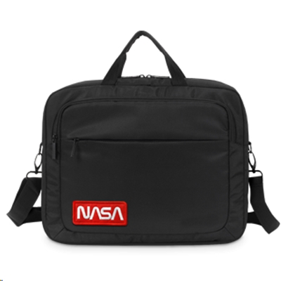 BORSA NB 15.6'' ATLANTIS NS-KLM12 MOD. NASA- NERA-VANO INT.PORTA DOC.-TASCA ZIP FRONTALE PORTAOGG.