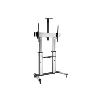 CARRELLO X LCD/TV EQUIP 650605 CON DISPLAY TELESCOPICO ULTRA-LARGE DA 60''-100''-SUPP.FINO 100KG- VESA1000X6000-EAN: 4015867206409