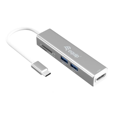 ADATTATORE MULTIFUNZIONALE EQUIP 133480 USB-C 5 IN 1- EAN: 4015867225660